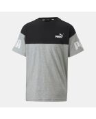 T-Shirt Power noir/gris