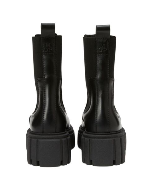 Chelsea Boots en Cuir semelle chunky noires