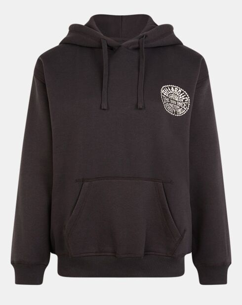 Sweat Oversize Sunring noir délavé