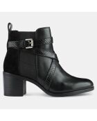 Bottines en Cuir New Asheel noires