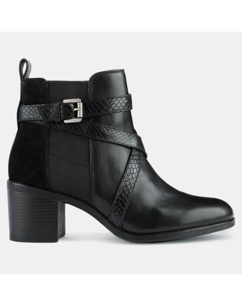 Bottines en Cuir New Asheel noires