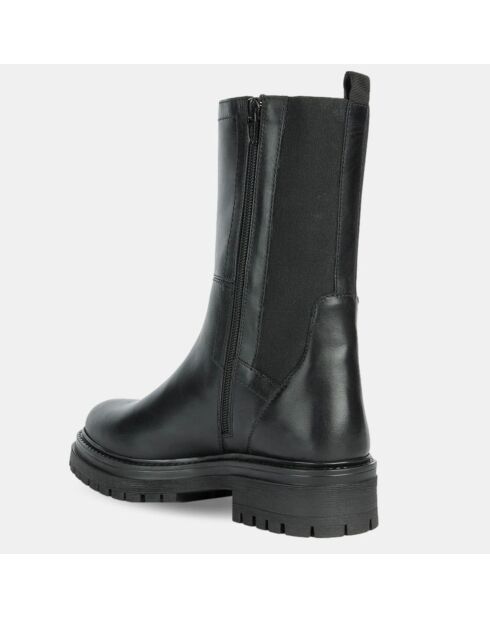 Chelsea Boots en Cuir Iridea noires