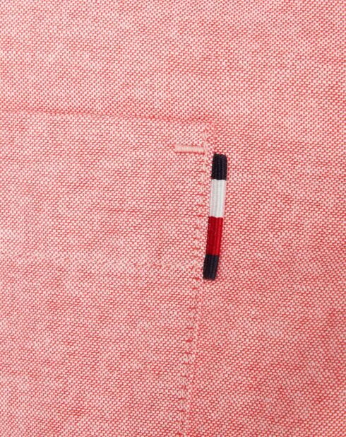 Lichtrood overhemd van Oxford Solid regular