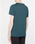 T-Shirt 100% Coton Bio logo bleu pétrole