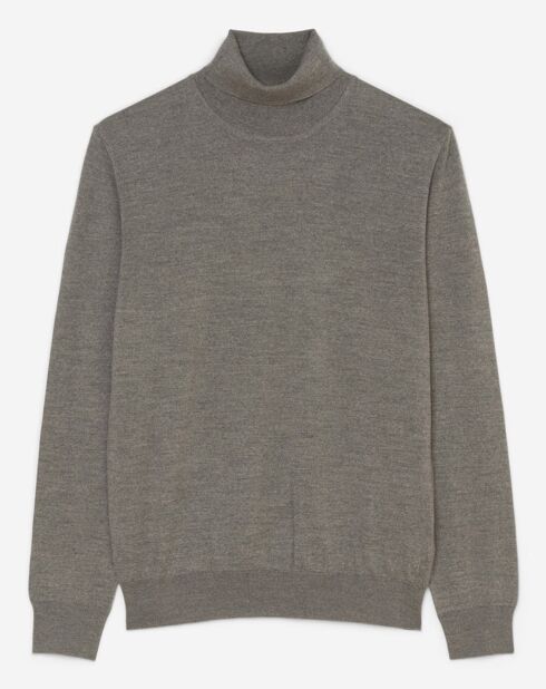 Pull 100% Laine Mérinos gris