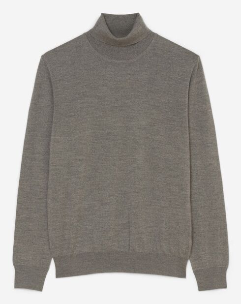 Pull 100% Laine Mérinos gris