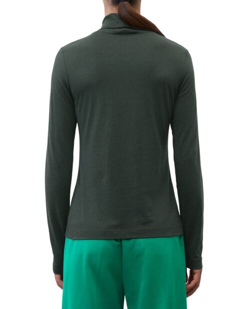 T-Shirt col roulé  vert foncé