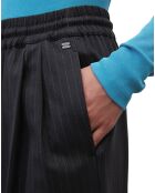 Pantalon de costume à rayures noir