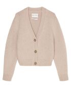 Cardigan en Laine mélangée beige