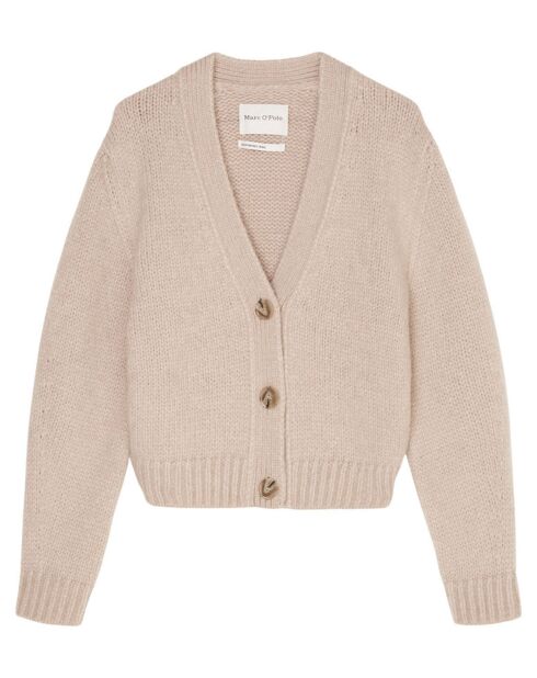 Cardigan en Laine mélangée beige