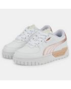 Baskets en Cuir Cali Dream Shiny Pack blanc/rose