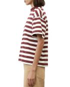 T-Shirt 100% Coton Bio rayé rouge/blanc