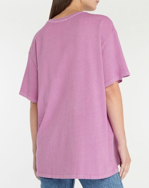 T-Shirt 100% Coton Bio Oversize Easyshore violet