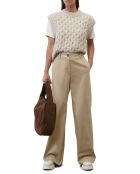 Pantalon flare beige