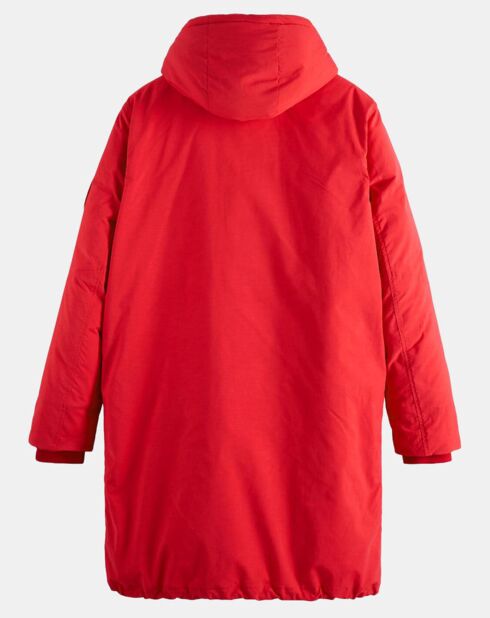 Parka Padded Patch rouge