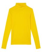 T-Shirt 100% Coton Bio col roulé jaune