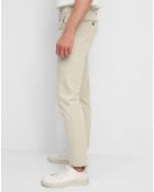 Pantalon Stig tapered beige