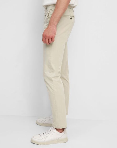 Pantalon Stig tapered beige