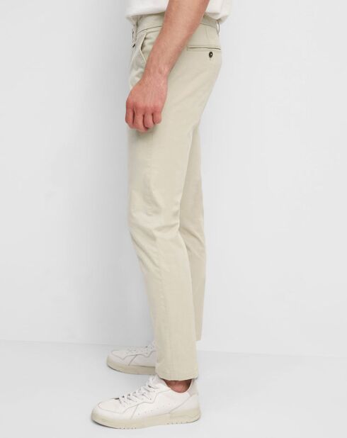 Pantalon Stig tapered beige