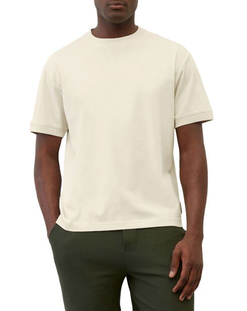 T-shirt girocollo Modestie ecru 100% cotone biologico