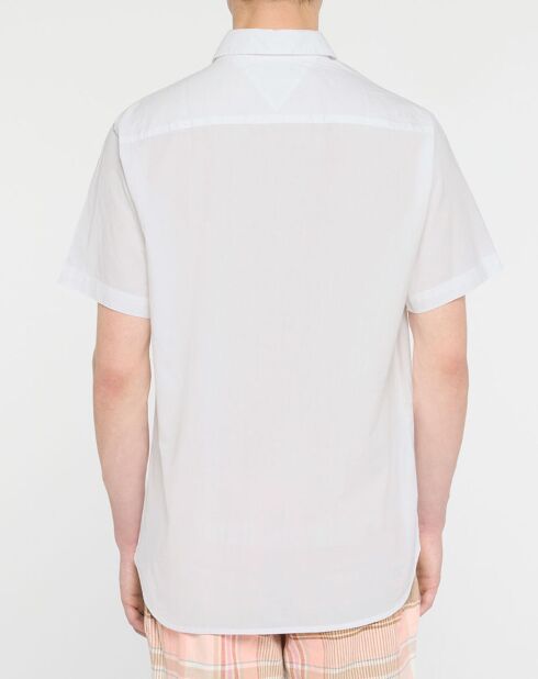 Chemise regular en Popeline 100% Coton Bio blanche