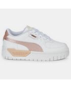 Baskets en Cuir Cali Dream Shiny Pack blanc/rose