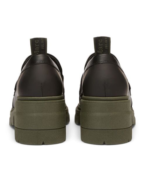 Mocassins en Cuir semelle épaisse noirs