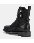 Boots en Cuir Catria noires