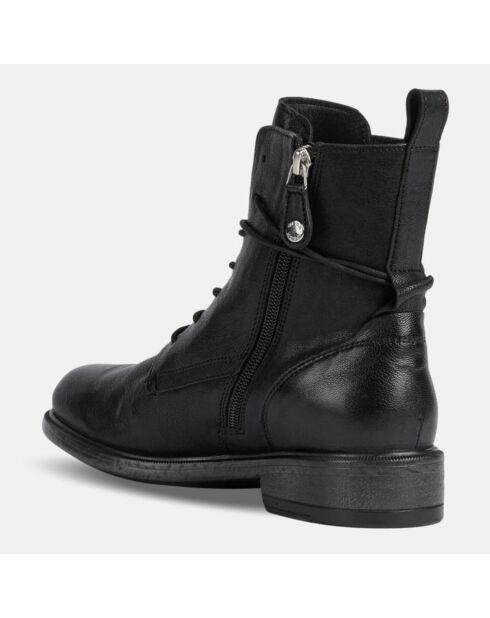 Boots en Cuir Catria noires