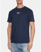 T-Shirt Peached Entry Flag bleu marine