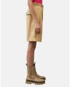 Short Paperbag pinces beige