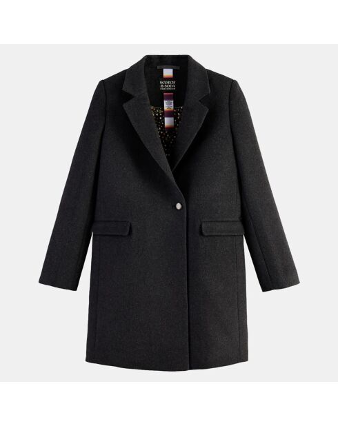 Manteau droit en Laine mélangée Tailor anthracite