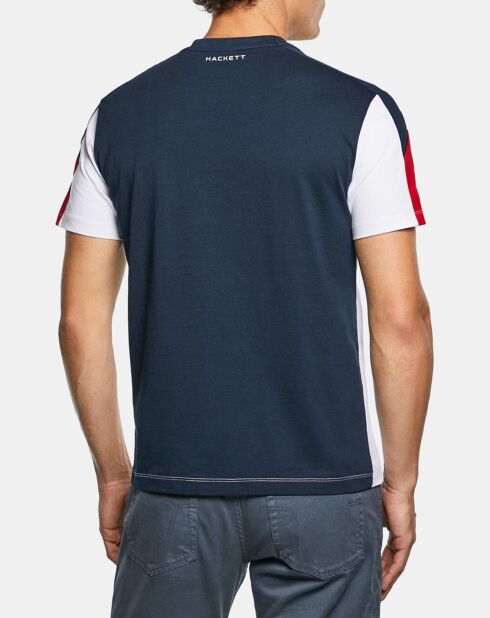 T-Shirt Bicolore Aston Martin Racing blanc/bleu