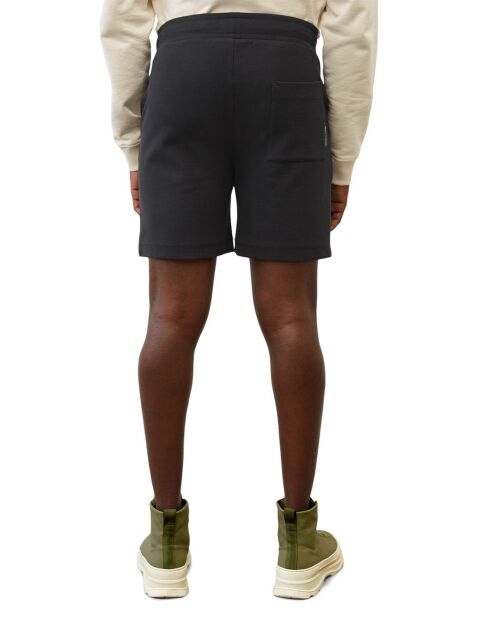 Short molletonné élastique noir