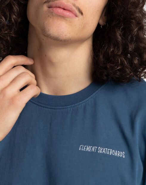 T-Shirt Illusion bleu moyen