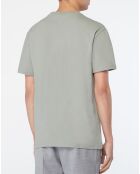 Graugrünes Signature-T-Shirt