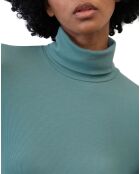 T-Shirt col roulé vert