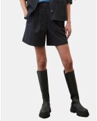 Short de costume à rayures noir