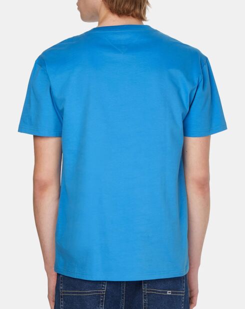 Blaues T-Shirt mit Peached Entry Flag