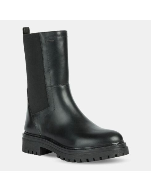 Chelsea Boots en Cuir Iridea noires