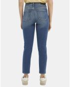 Jean Slim High Five Taille Haute bleu