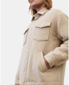 Veste en Laine mélangée Thermor beige