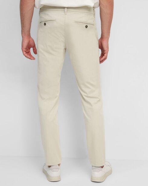 Pantalon Stig tapered beige