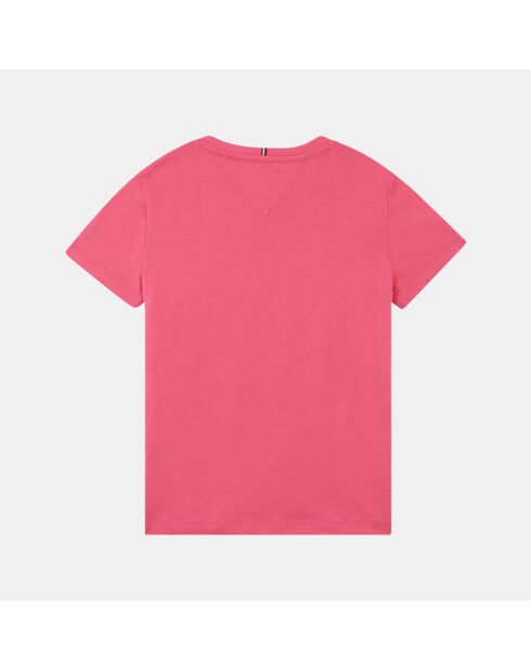 T-Shirt 100% Coton Bio Tommy Poitrine rose