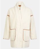 Manteau Sherpa Snowy écru