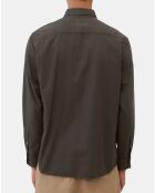 Chemise Regular Fit marron foncé