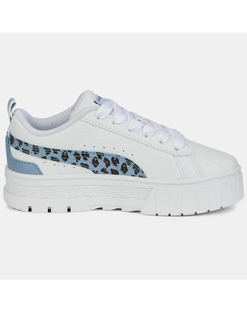 Baskets en Cuir Mayze Wild blanc/bleu