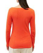 T-Shirt 100% Coton Bio col bateau orange