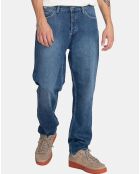 Jean large Harvester bleu moyen