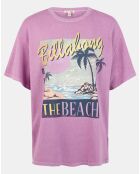 T-Shirt 100% Coton Bio Oversize Easyshore violet